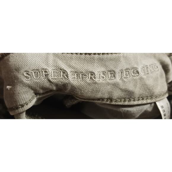 American Eagle Outfitters Womens Super Hi-Rise Jegging Super Stretch Sz 2 Green - Picture 8 of 10